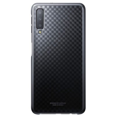 Samsung EF-AA750CBEG Műanyag hátlapvédő telefontok (ultravékony, gyémánt minta) Fekete [Samsung Galaxy A7 (2018) SM-A750F]