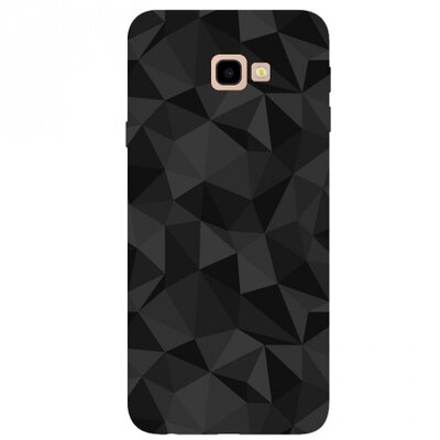 Hátlapvédő telefontok gumi / szilikon (3D, gyémánt minta) Fekete [Samsung Galaxy J4+ Plus (J415F)]