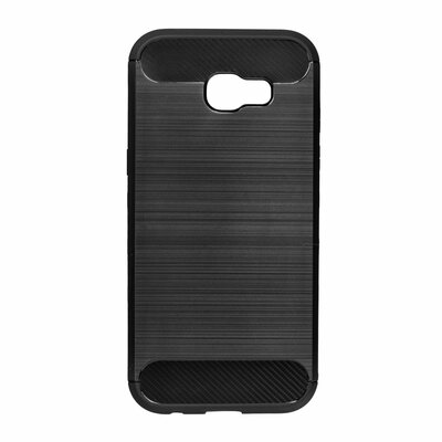 Forcell Carbon szilikon hátlapvédő telefontok, karbon mintás - Samsung Galaxy A9 2018, fekete