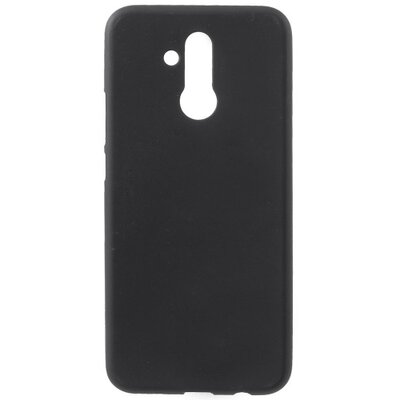 Hátlapvédő telefontok gumi / szilikon (matt, fényes keret) Fekete [Huawei Mate 20 Lite]