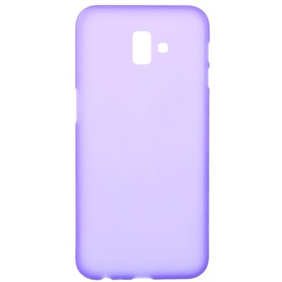 Hátlapvédő telefontok gumi / szilikon (matt, fényes keret) Lila [Samsung Galaxy J6+ Plus (J610F)]