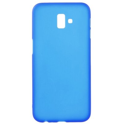 Hátlapvédő telefontok gumi / szilikon (matt, fényes keret) Kék [Samsung Galaxy J6+ Plus (J610F)]