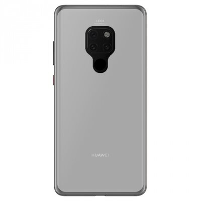 Hátlapvédő telefontok gumi / szilikon (matt, fényes keret) Átlátszó [Huawei Mate 20]
