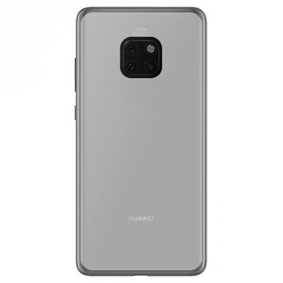 Hátlapvédő telefontok gumi / szilikon (matt, fényes keret) Átlátszó [Huawei Mate 20 Pro]