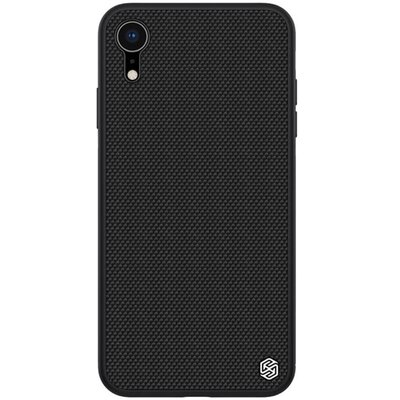 Nillkin Textured műanyag hátlapvédő telefontok (szilikon keret, 3D minta) Fekete [Apple iPhone XR 6.1]