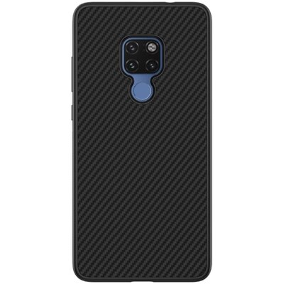 Nillkin Synthetic Fiber műanyag hátlapvédő telefontok (karbon minta) Fekete [Huawei Mate 20]