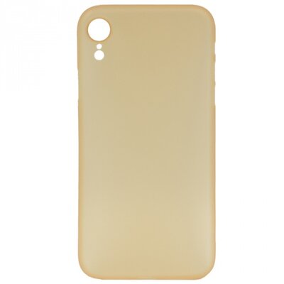 Műanyag hátlapvédő telefontok (matt, ultravékony) Arany [Apple iPhone XR 6.1]