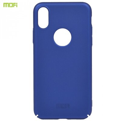 MOFI műanyag hátlapvédő telefontok (ultravékony, logo kivágás) SötétKék [Apple iPhone X 5.8, Apple iPhone XS 5.8]