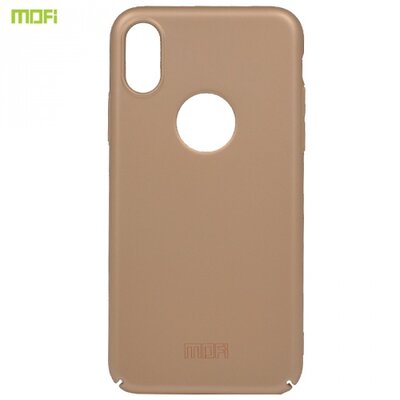 MOFI műanyag hátlapvédő telefontok (ultravékony, logo kivágás) Arany [Apple iPhone X 5.8, Apple iPhone XS 5.8]