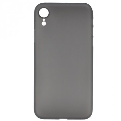 Műanyag hátlapvédő telefontok (matt, ultravékony) Fekete [Apple iPhone XR 6.1]