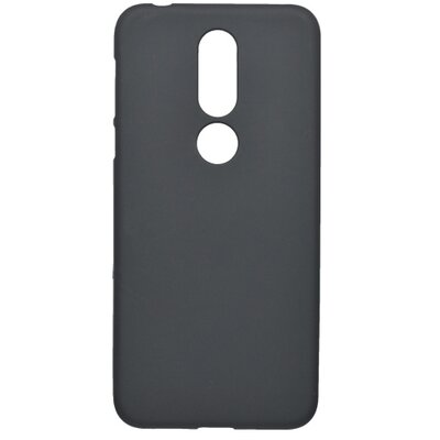 Gumis hátlapvédő telefontok - Nokia 7.1 fekete, matt