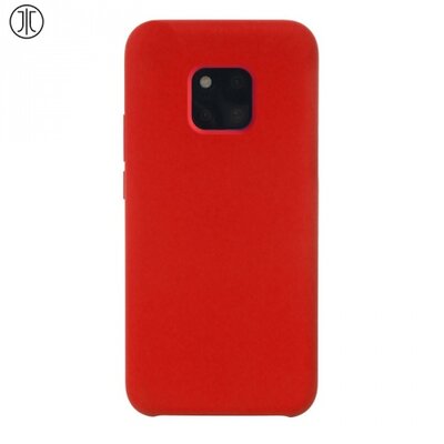 JT BERLIN hátlapvédő telefontok gumi / szilikon (matt) Piros [Huawei Mate 20 Pro]