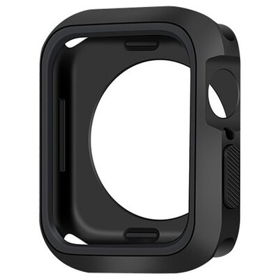 Szilikon keret (ütésálló) FEKETE - Apple Watch 4 44mm