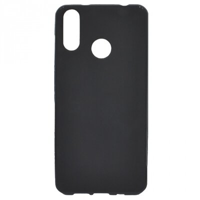 Hátlapvédő telefontok gumi / szilikon (matt, fényes keret) fekete [Vodafone Smart X9 (VFD820)]