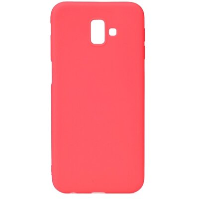 Hátlapvédő telefontok gumi / szilikon (matt) Piros [Samsung Galaxy J6+ Plus (J610F)]