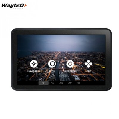 Wayteq X995 MAX navigációs GPS készülék (7", Bluetooth, FM transmitter, WiFi, beépített menetrögzítő kamera, Android)