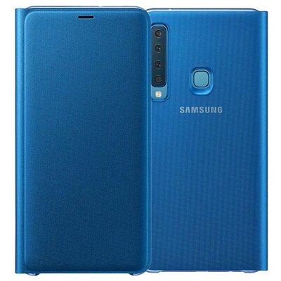 Samsung EF-WA920PLEGWW Műanyag telefontok (aktív flip, oldalra nyíló, bankkártya tartó) Kék [Samsung Galaxy A9 (2018) SM-A920]