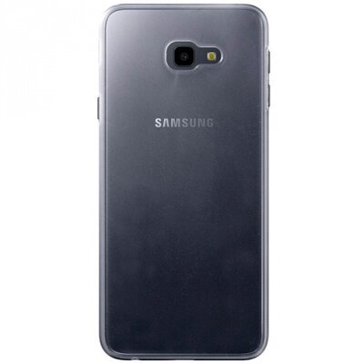 Műanyag hátlapvédő telefontok (gumírozott) Átlátszó [Samsung Galaxy J4+ Plus (J415F)]