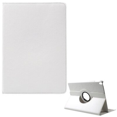 Tablet védőtok álló, bőr (FLIP, asztali tartó funkció, 360°-ban forgatható), Fehér [Apple IPAD Pro 10.5 (2017)]