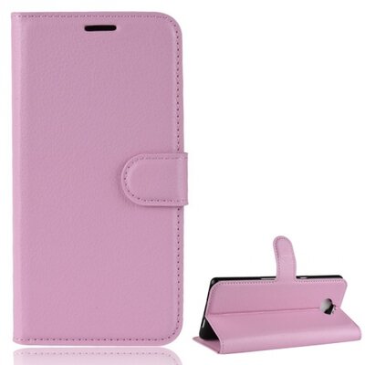 Telefontok álló, bőr hatású (flip, oldalra nyíló, asztali tartó funkció) Rózsaszín [Sony Xperia XA3 Ultra]