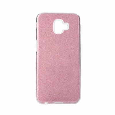 Forcell Shining szilikon hátlapvédő telefontok - Samsung Galaxy J6+ ( J6+ Plus ), rózsaszín