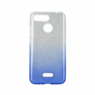 Forcell Shining szilikon hátlapvédő telefontok - Xiaomi Redmi 6 átlátszó/Kék