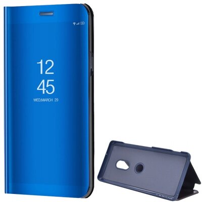 Telefontok álló (flip, oldalra nyíló, asztali tartó funkció, tükrös felület, Mirror View Cover) Lila [Sony Xperia XZ3 (H9436)]