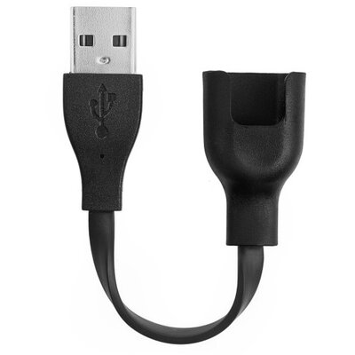 USB töltőkábel (mágneses, 13 cm), Fekete - Huawei Band 4 Running Edition