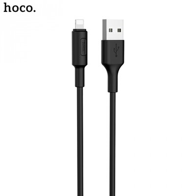 Hoco X25 adatátvitel adatkábel és töltő (Apple lightning 8 pin, 1m), fekete