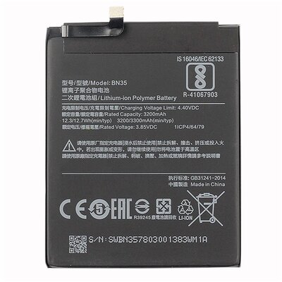 Xiaomi BN35 gyári Akkumulátor 3200 mAh LI-Polymer [Xiaomi Redmi 5]