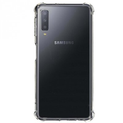 Hátlapvédő telefontok gumi / szilikon (közepesen ütésálló, légpárnás sarok) Átlátszó [Samsung Galaxy A7 (2018) SM-A750F]