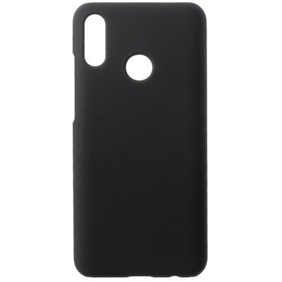 Műanyag hátlapvédő telefontok (gumírozott) Fekete [Huawei Honor 10 Lite]