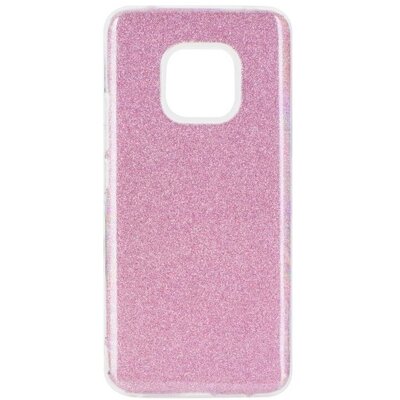 Hátlapvédő telefontok gumi / szilikon (műanyag belső, csillogó hátlap) Rózsaszín [Huawei Mate 20 Pro]