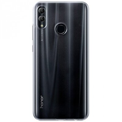 Műanyag hátlapvédő telefontok (gumírozott) Átlátszó [Huawei Honor 10 Lite]