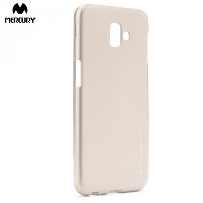 MERCURY Goospery hátlapvédő telefontok gumi / szilikon (csillámporos) Arany [Samsung Galaxy J6+ Plus (J610F)]