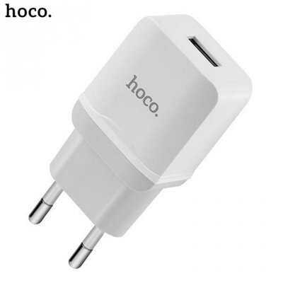 Hoco C22A_W HOCO C22A hálózati töltő USB aljzat (5V / 2400mA, kábel nélkül), fehér