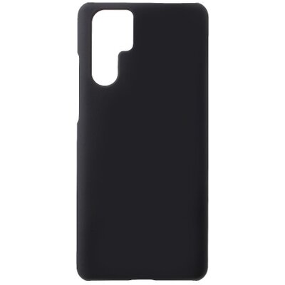 Műanyag hátlapvédő telefontok (gumírozott) Fekete [Huawei P30 Pro]