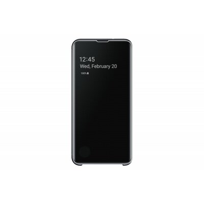 Samsung Galaxy S10e clear view cover gyári telefontok, Fekete