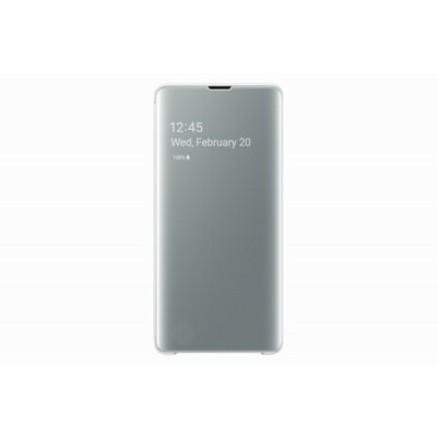 Samsung Galaxy S10+ Plus clear view cover gyári telefontok, Fehér