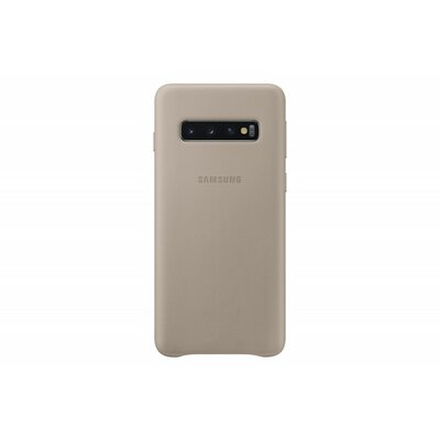 Samsung Galaxy S10 bőr hátlap, Szürke