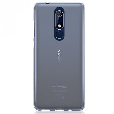 Hátlapvédő telefontok gumi / szilikon (ultravékony) Átlátszó [Nokia 5.1+ Plus (Nokia X5)]