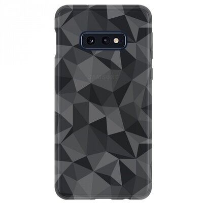 Hátlapvédő telefontok gumi / szilikon (3D, gyémánt minta) Fekete [Samsung Galaxy S10e (SM-G970)]