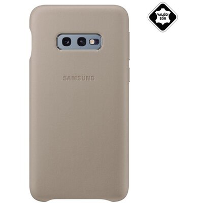 Samsung EF-VG970LJEGWW Műanyag hátlapvédő telefontok (valódi bőr hátlap) Szürke [Samsung Galaxy S10e (SM-G970)]
