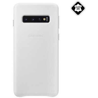 Samsung EF-VG970LWEGWW Műanyag hátlapvédő telefontok (valódi bőr hátlap) Fehér [Samsung Galaxy S10e (SM-G970)]