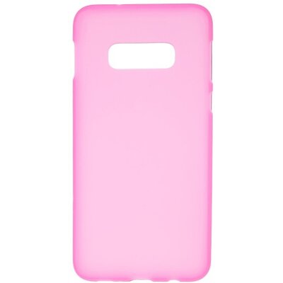 Hátlapvédő telefontok gumi / szilikon (matt, fényes keret) Rózsaszín [Samsung Galaxy S10e (SM-G970)]