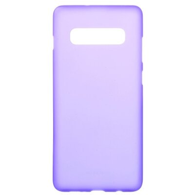 Hátlapvédő telefontok gumi / szilikon (matt, fényes keret) Lila [Samsung Galaxy S10 (SM-G973)]