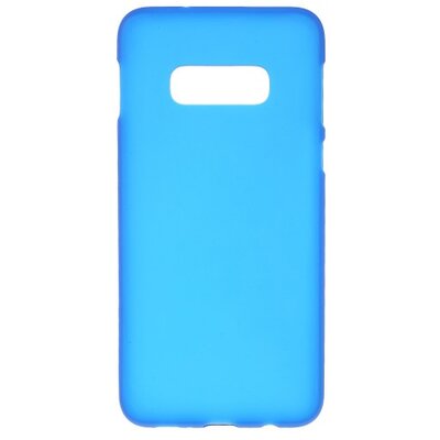 Hátlapvédő telefontok gumi / szilikon (matt, fényes keret) Kék [Samsung Galaxy S10e (SM-G970)]