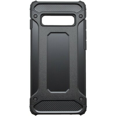 Műanyag hátlapvédő telefontok Defender II Samsung Galaxy S10+ Plus Fekete