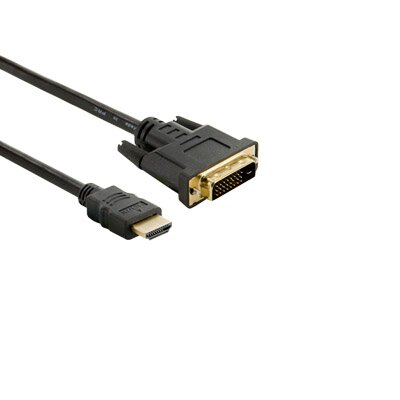 4World Monitor kábel DVI-D (24 +1) - HDMI (19) M / M 1.8m - Retail