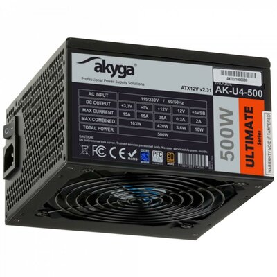 Tápegység - Akyga Ultimate ATX 500W AK-U4-500 80 PLUS Bronze PCI-E PFC